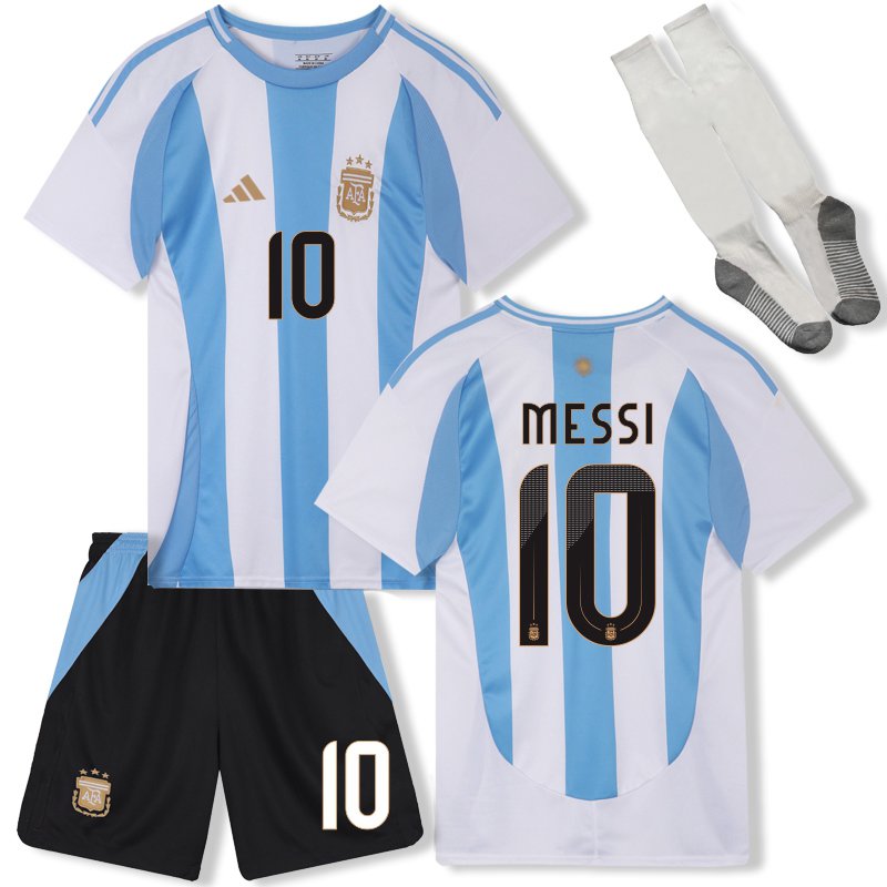 Argentinien Nationalmannschafts 2024 Heim Trikots mit Aufdruck MESSI 10