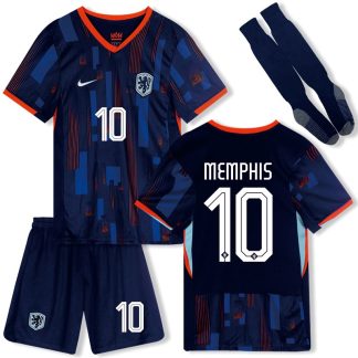 Memphis 10 Niederlande Trikot 2024 Auswärts - Kinder