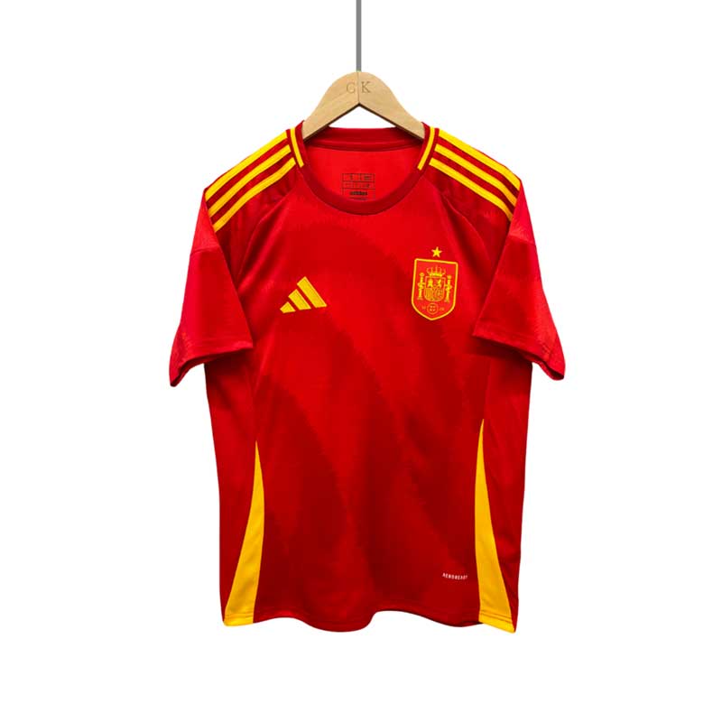 Spanien Heimtrikot EURO 2024 rot trikot für herren